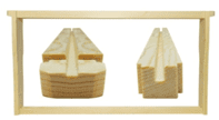 Shallow Assembled Frame WITH Wax